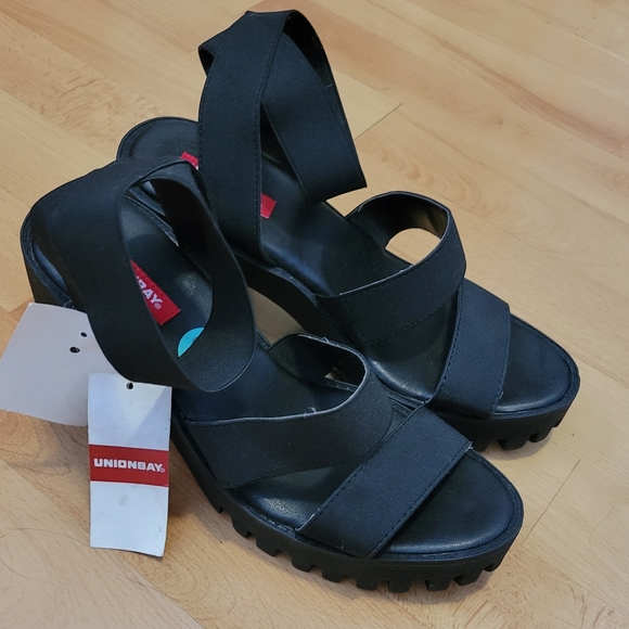 NWT UNIONBAY Lucca Platform Strap Sandal sz 8 - Picture 5 of 5